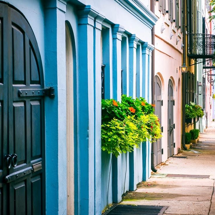 Downtown Charleston, Rainbow Row