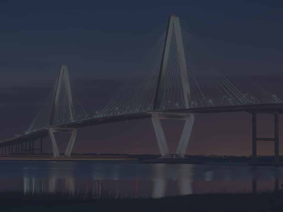 The Ravenel Bridge in Charleston SC