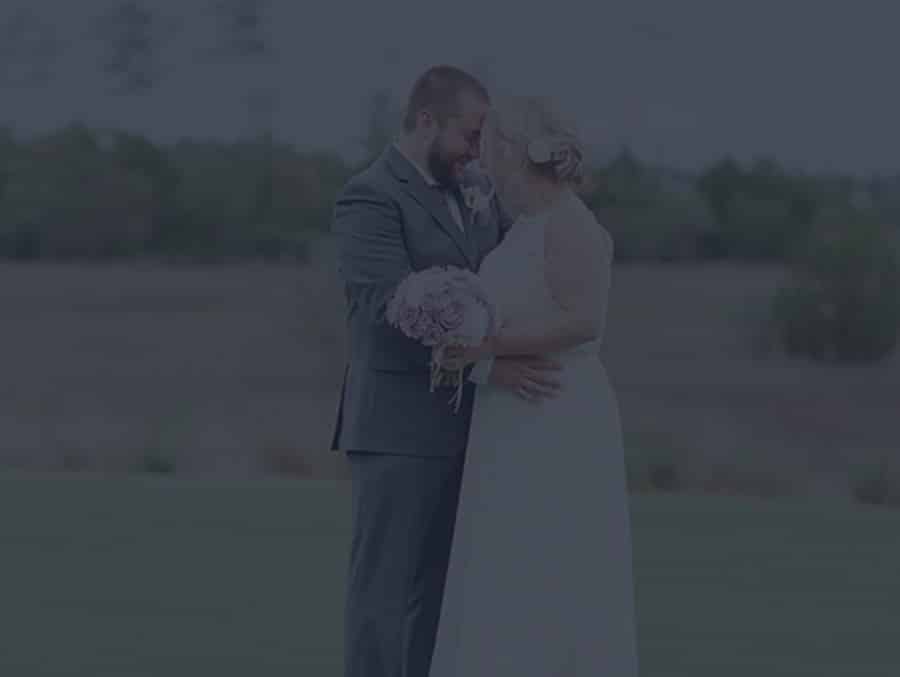 Special moment for a couple on their wedding day in Charleston